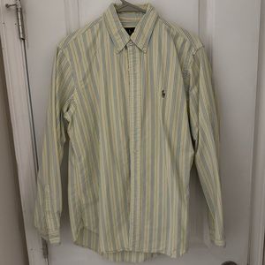 Polo LS Striped Oxford